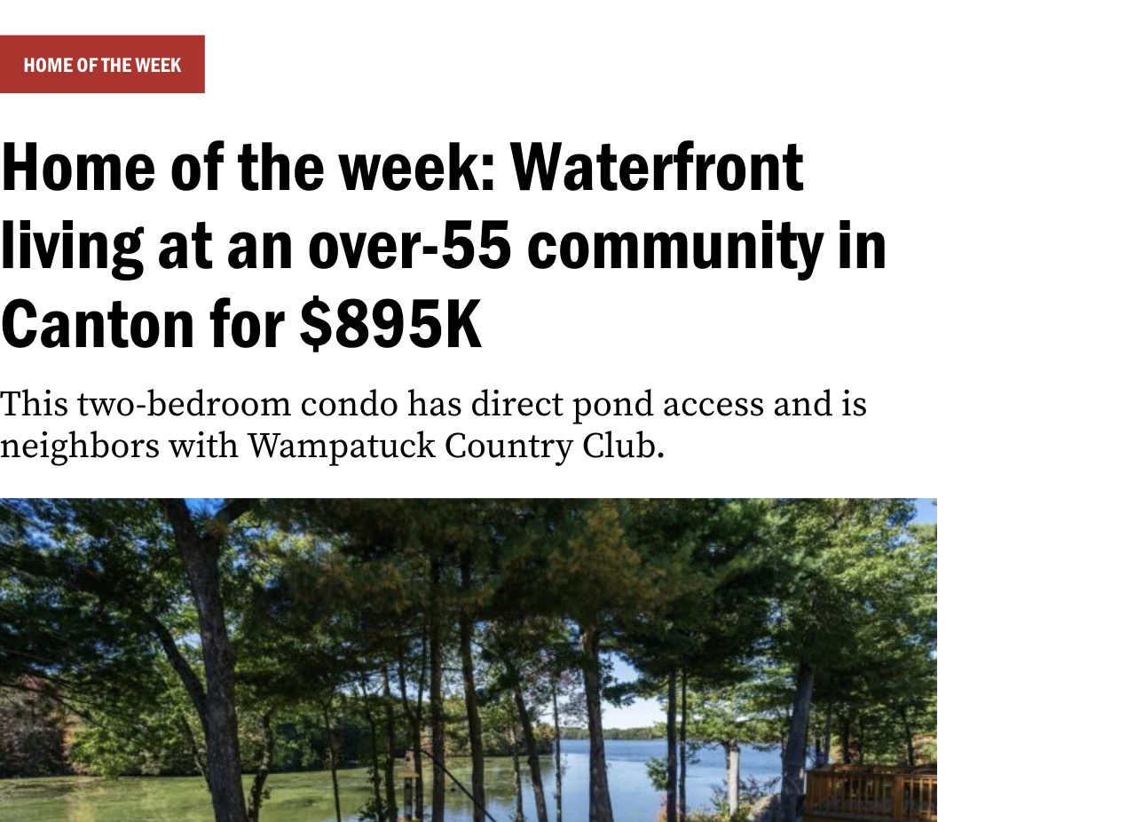 Boston.com Home of the Week: Canton Point